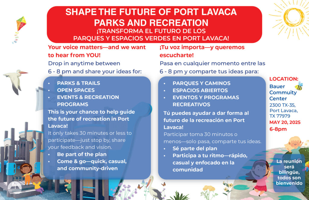 Port Lavaca Parks Meeting Event Port Lavaca Parks Meeting Event